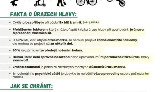 Educational flyer about head injuries